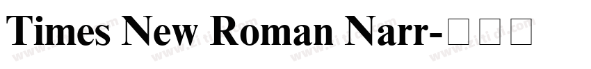 Times New Roman Narr字体转换